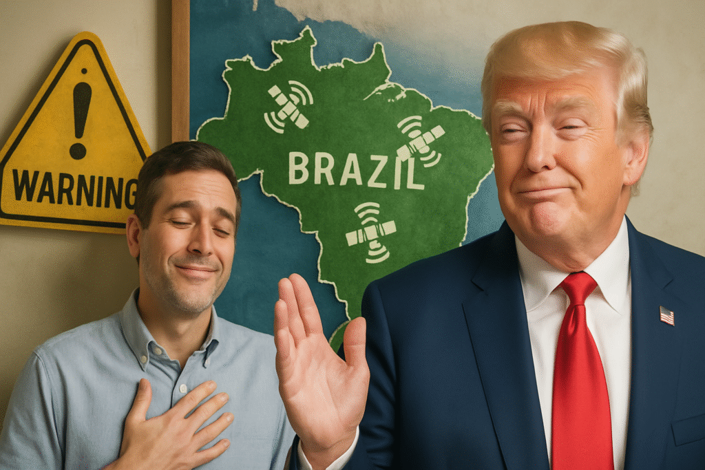 Trump Desligar o GPS no Brasil