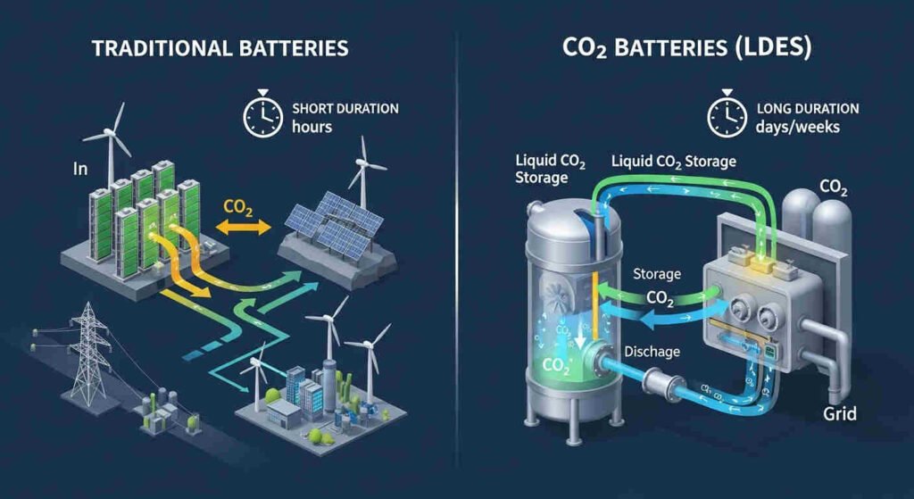 CO2 em Energia Limpa com Bateria Revolucionária