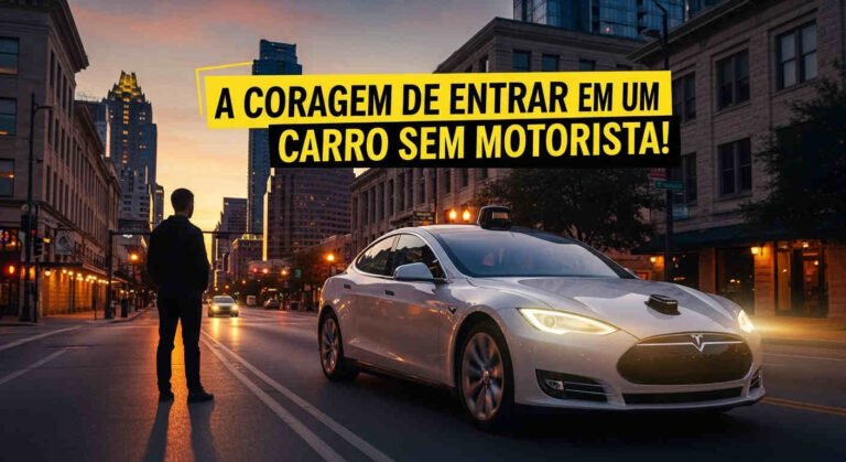 Ruas de Austin com Táxis sem Motorista