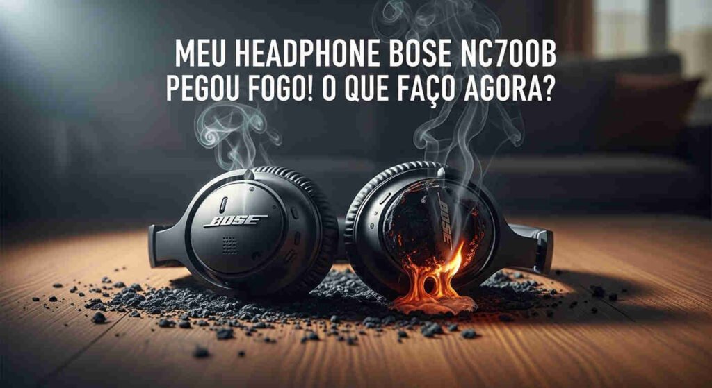 Meu Fone Bose NC700B Pegou Fogo