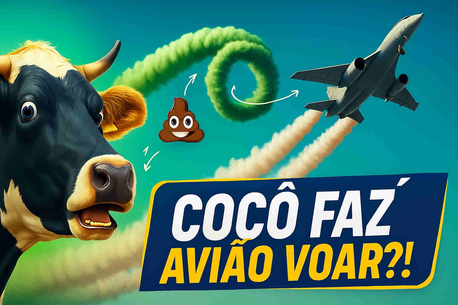 Esterco de Vaca Agora Faz Aviões Voarem