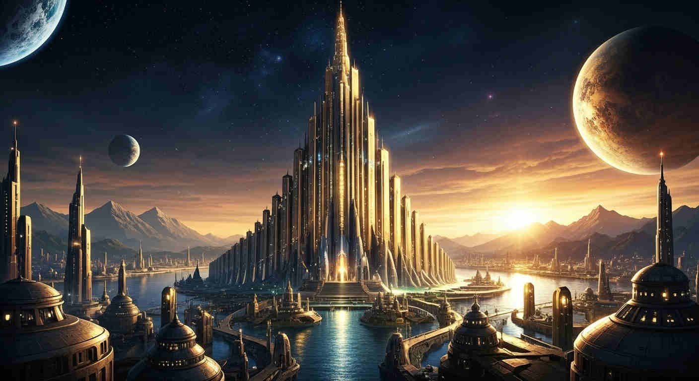 Megaestrutura Como Cidade Dentro do Cometa