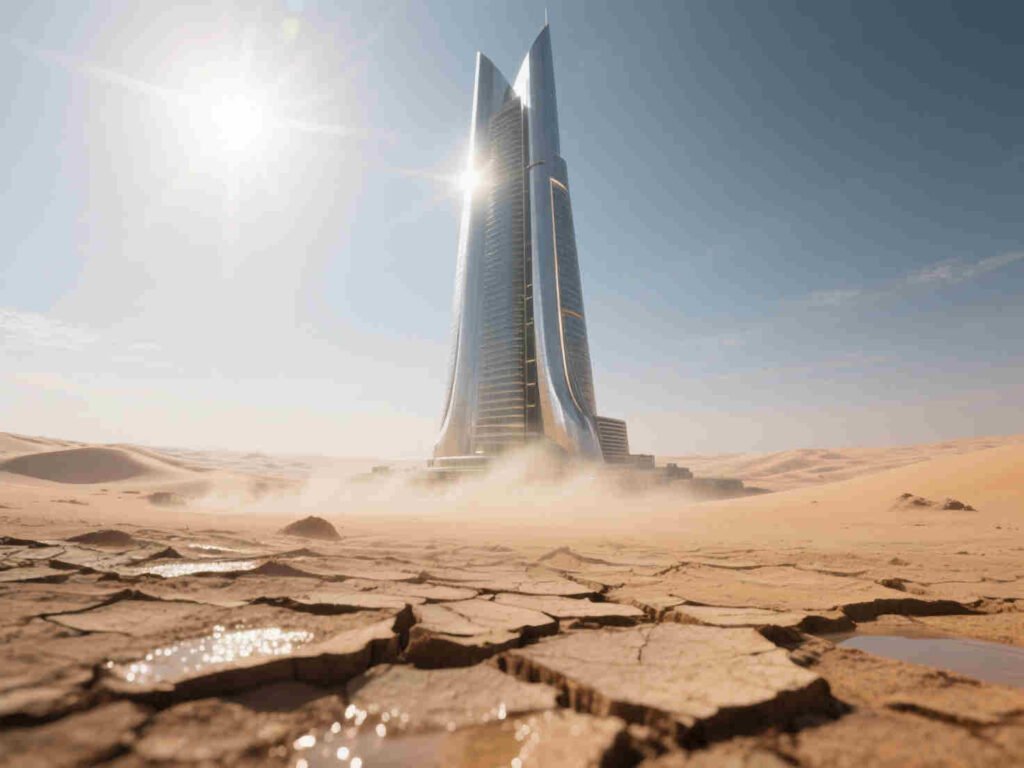 água salgada sob o deserto da Arábia Saudita