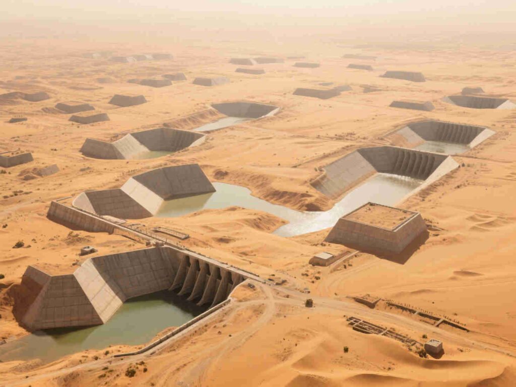 água salgada sob o deserto da Arábia Saudita