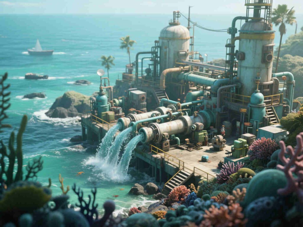 a Força do Mar para Criar Água Potável