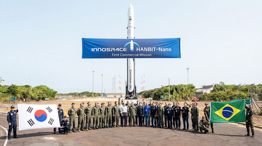 o lançamento do foguete sul-coreano no Brasil