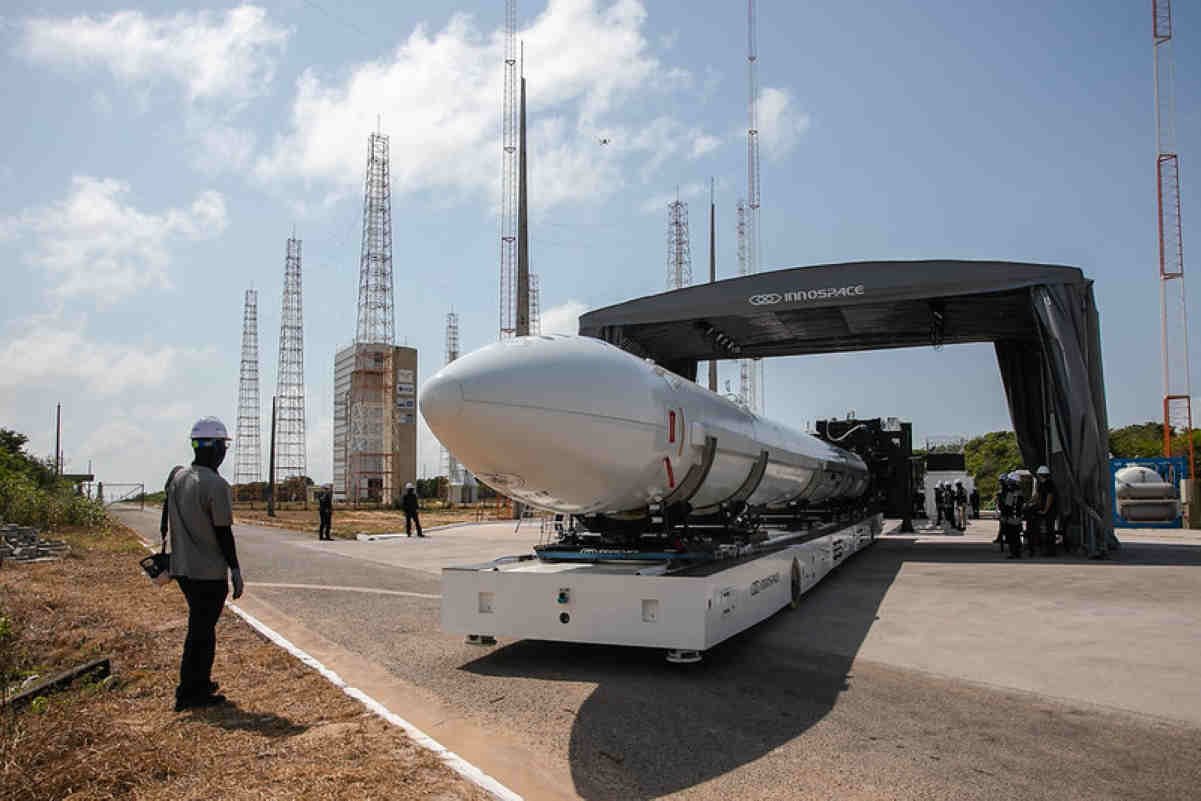 o lançamento do foguete sul-coreano no Brasil