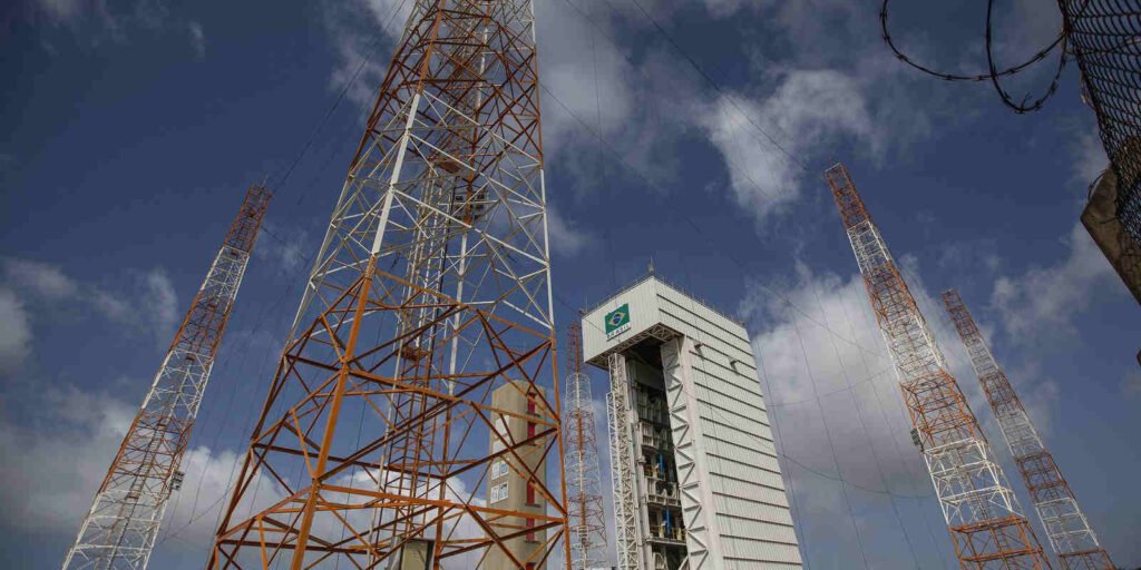 o lançamento do foguete sul-coreano no Brasil