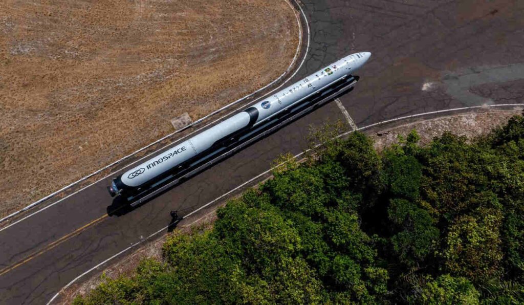 o lançamento do foguete sul-coreano no Brasil